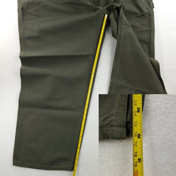 Carhartt Vintage Washed Duck Work Dungaree Carpenter Pants "50x30" Real 49x30 NW - Picture 7 of 14